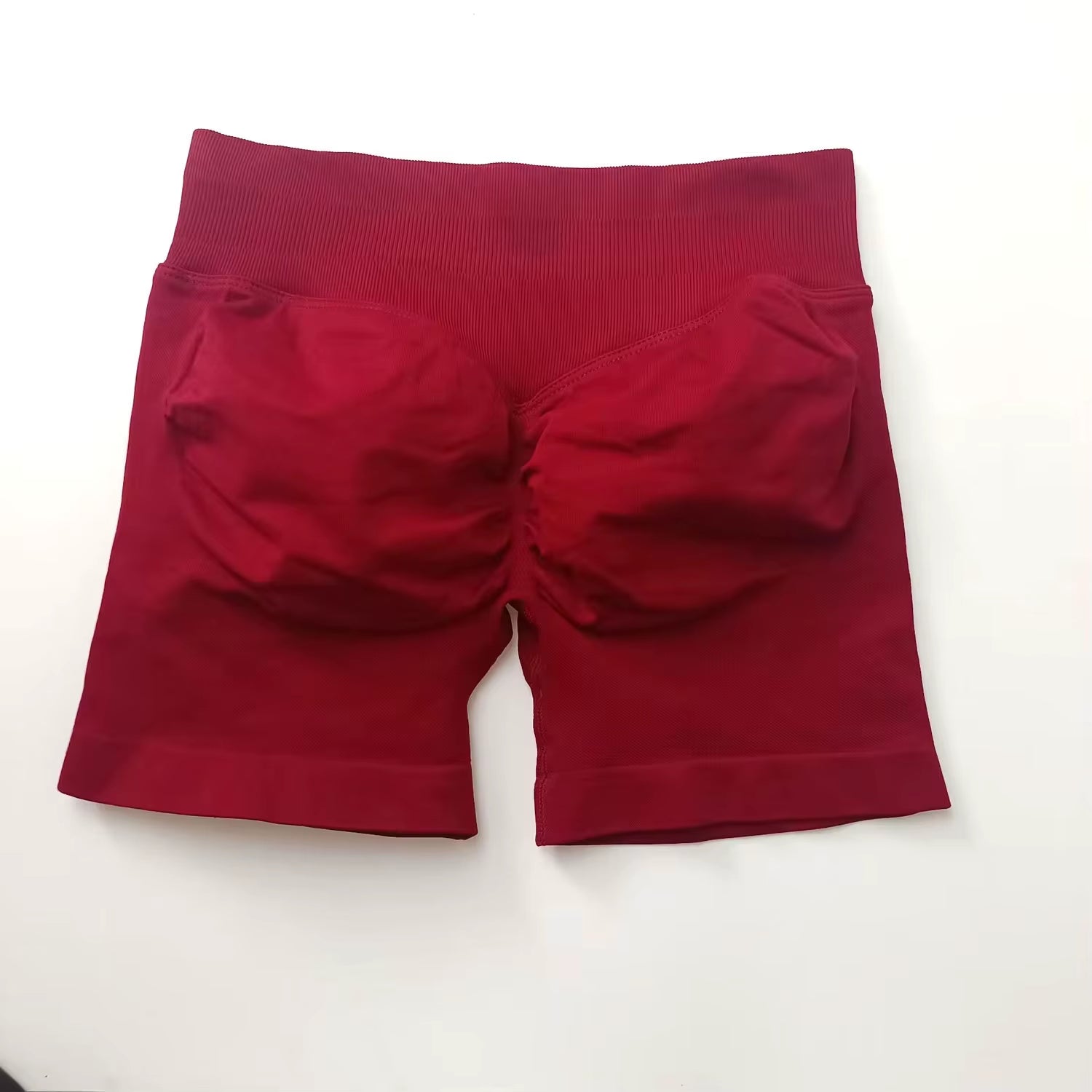 Women's Fitness Sports Shorts Low Ribbed Workout Yoga Seamless Leggings