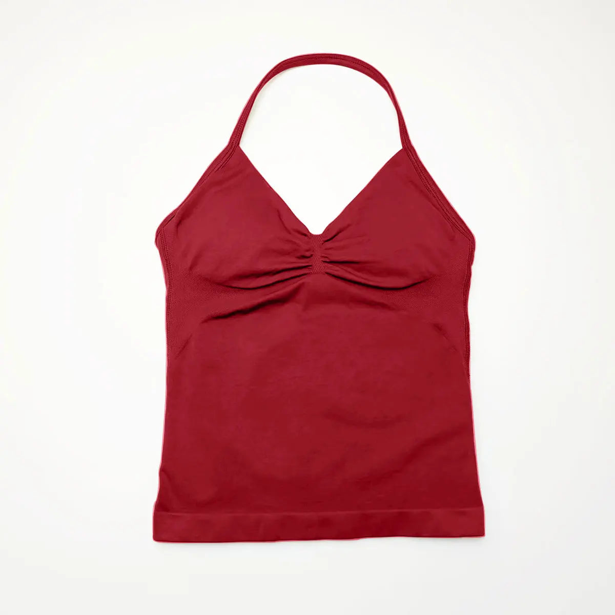 Women's Seamless Yoga Tank with Removable Pads (V Neck)