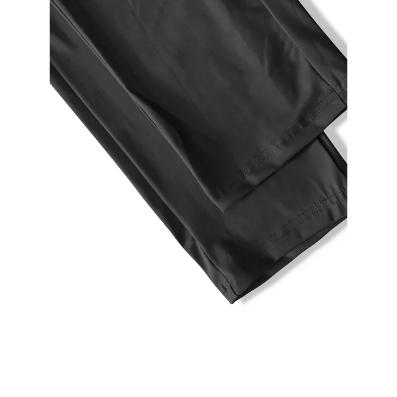 Men's High Stretch Jogging Pants with Zipper & Pockets