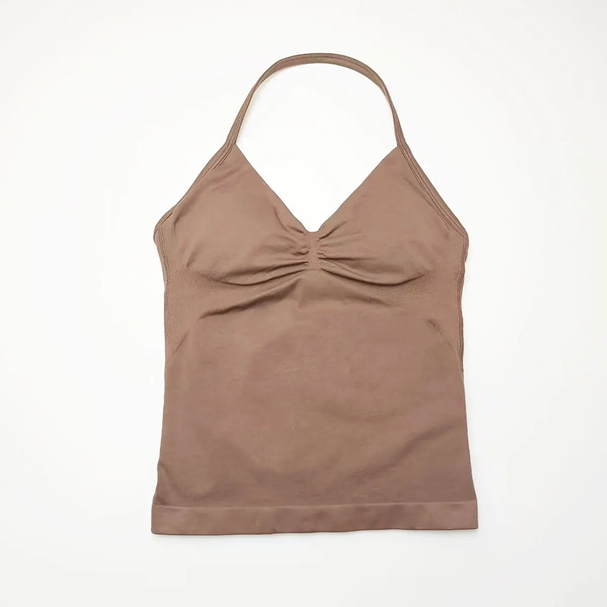 Women's Seamless Yoga Tank with Removable Pads (V Neck)