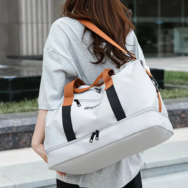 Travel Gym Bag Shoulder Crossbody Duffle Bag