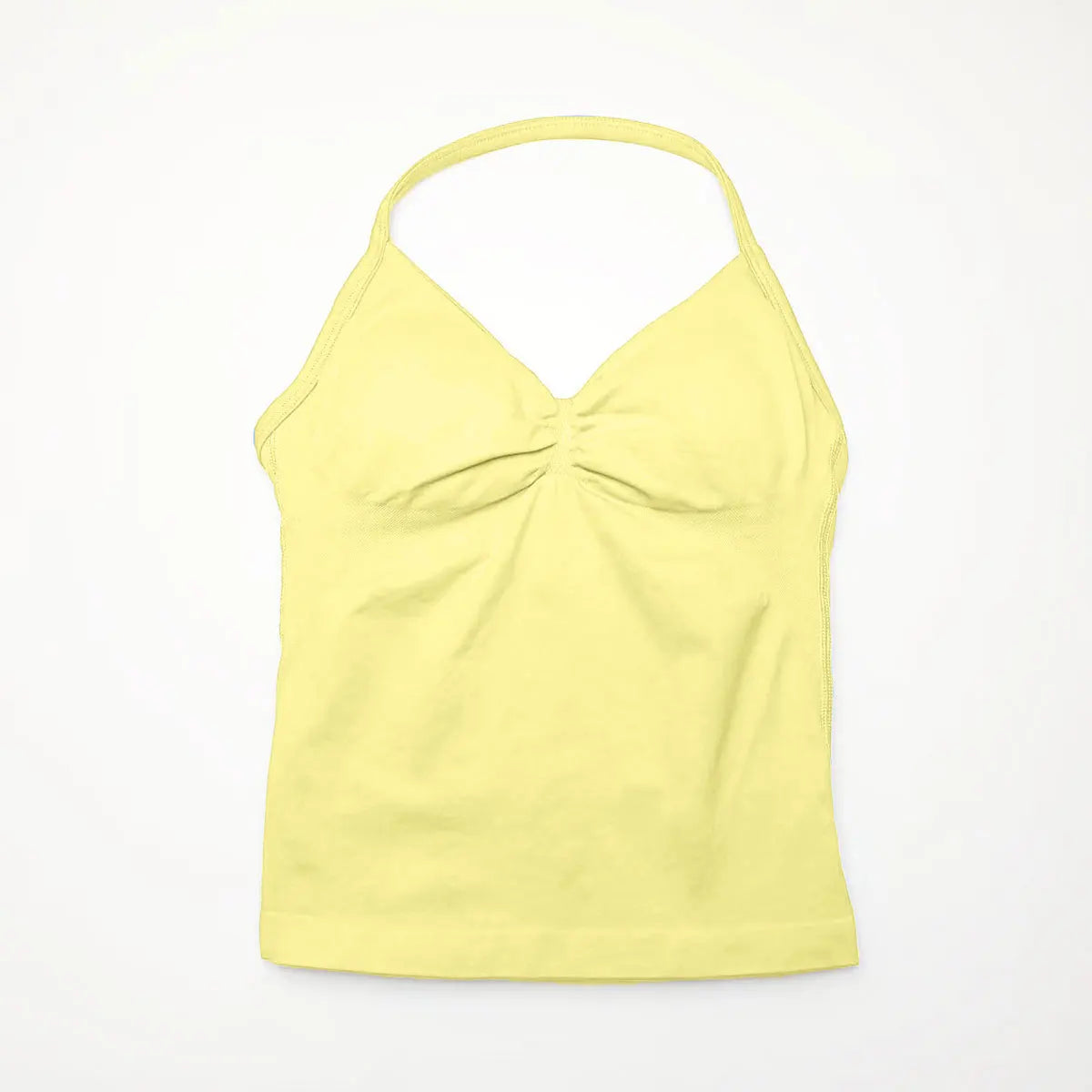 Women's Seamless Yoga Tank with Removable Pads (V Neck)