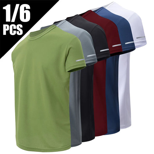 Men's Multicolor Short-Sleeved Loose and Comfortable Shirts 1/2/4 Pcs