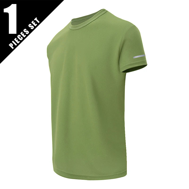 Men's Multicolor Short-Sleeved Loose and Comfortable Shirts 1/2/4 Pcs