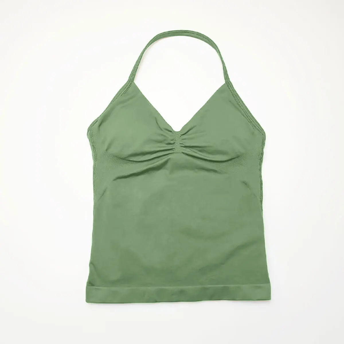 Women's Seamless Yoga Tank with Removable Pads (V Neck)