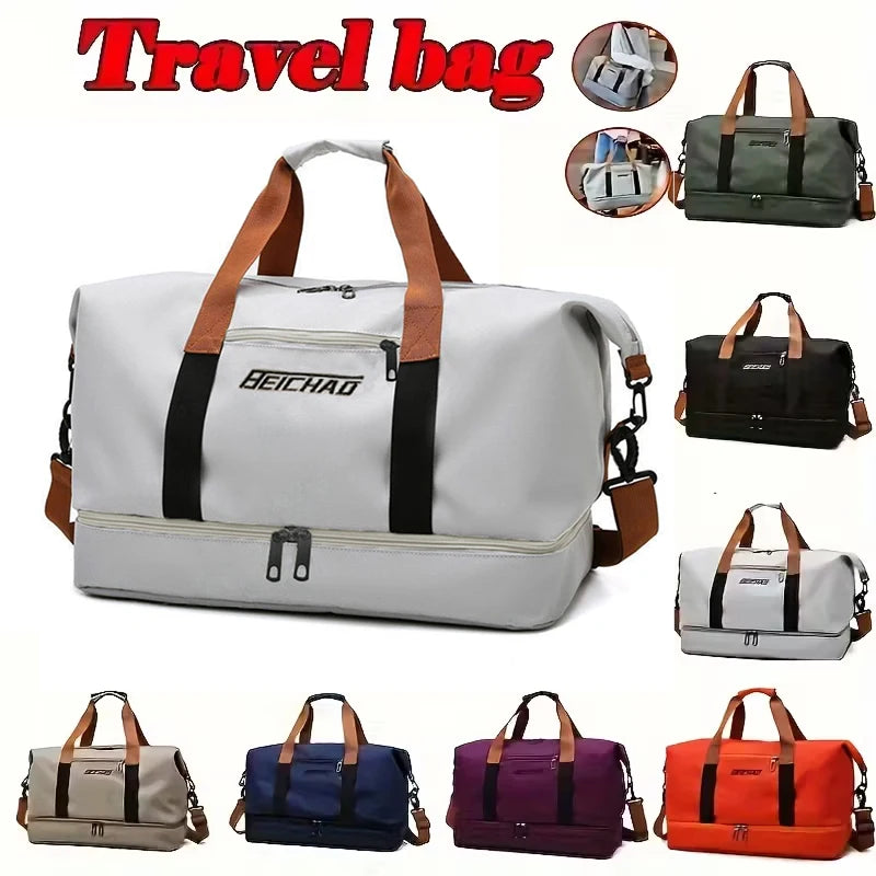 Travel Gym Bag Shoulder Crossbody Duffle Bag