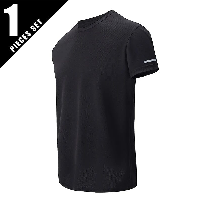 Men's Multicolor Short-Sleeved Loose and Comfortable Shirts 1/2/4 Pcs