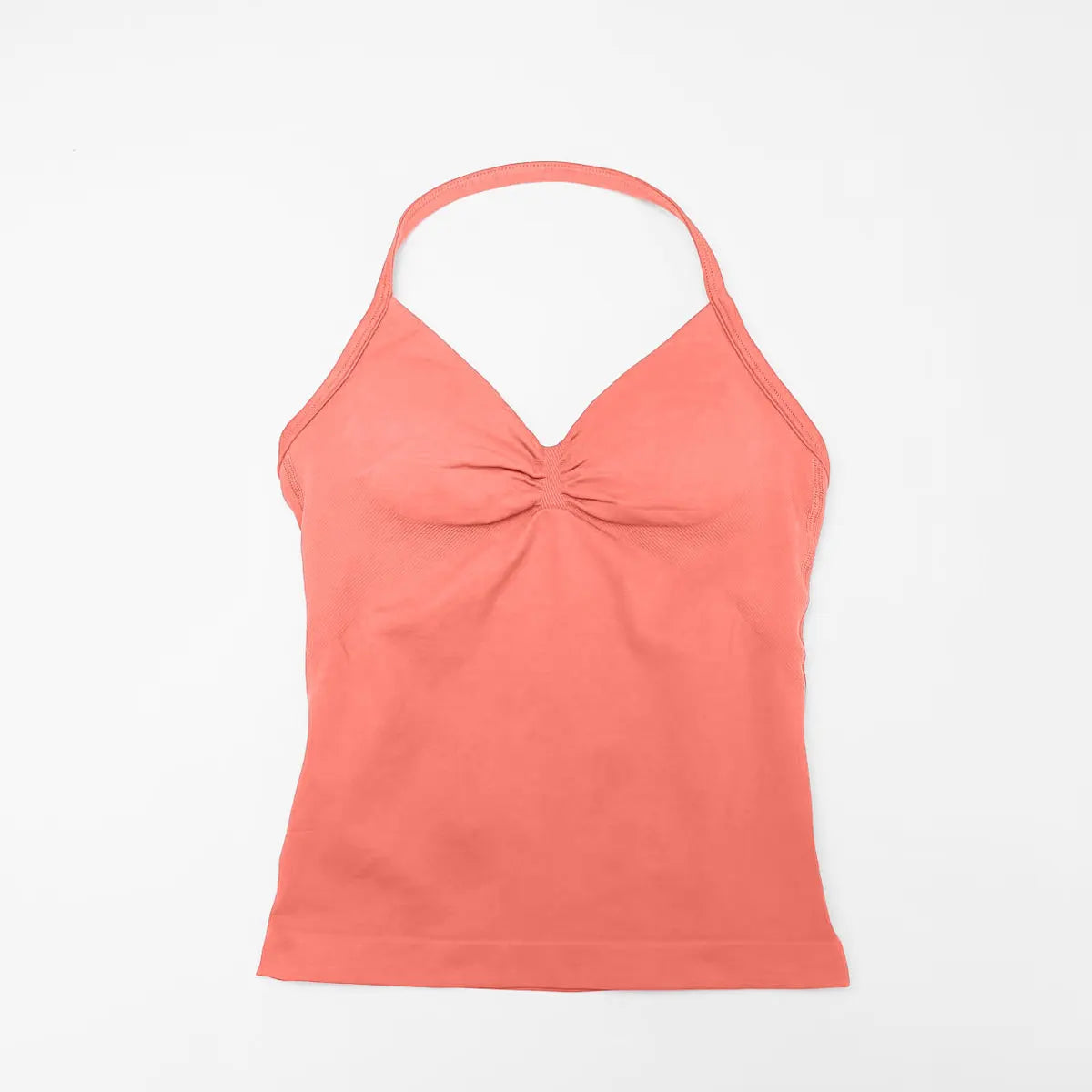 Women's Seamless Yoga Tank with Removable Pads (V Neck)