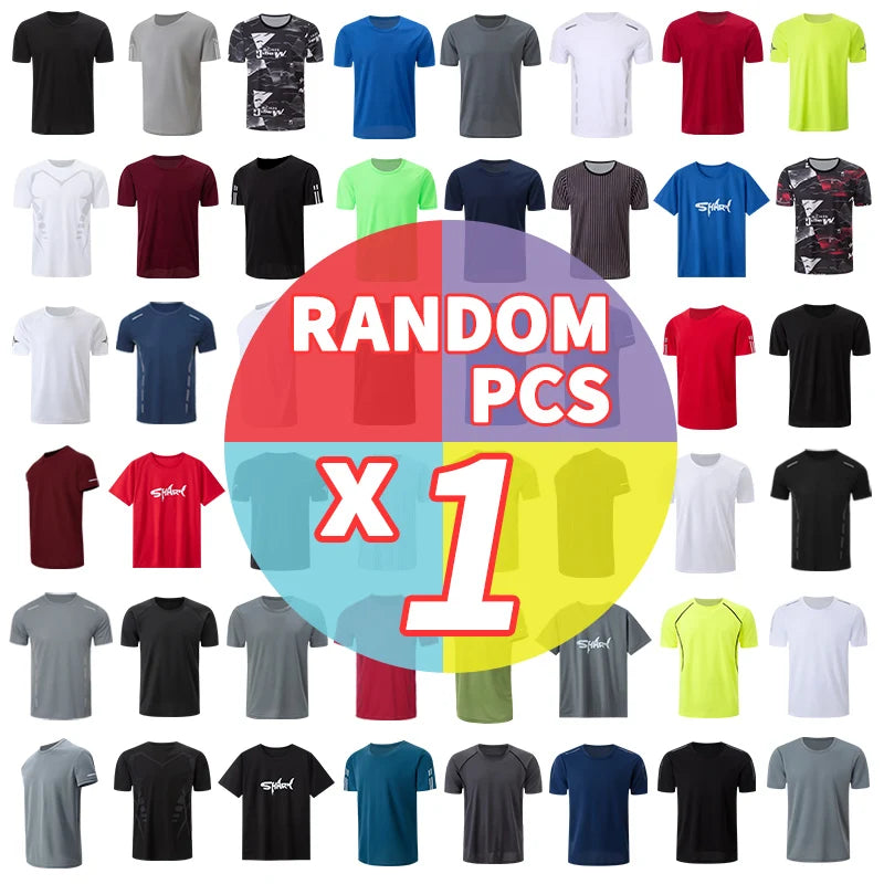 Men's Multicolor Short-Sleeved Loose and Comfortable Shirts 1/2/4 Pcs