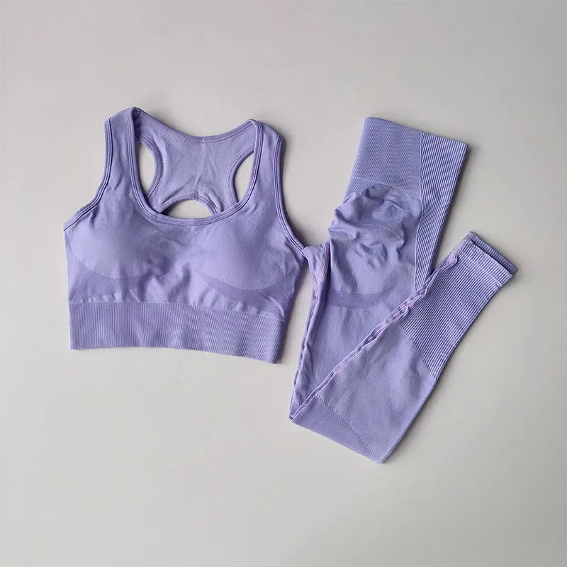 Women's Tracksuit Yoga Set (Sports Bra+High Waist Leggings)