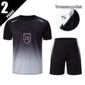 2-Piece Men's Short Sleeved T-Shirt And Shorts With Pockets