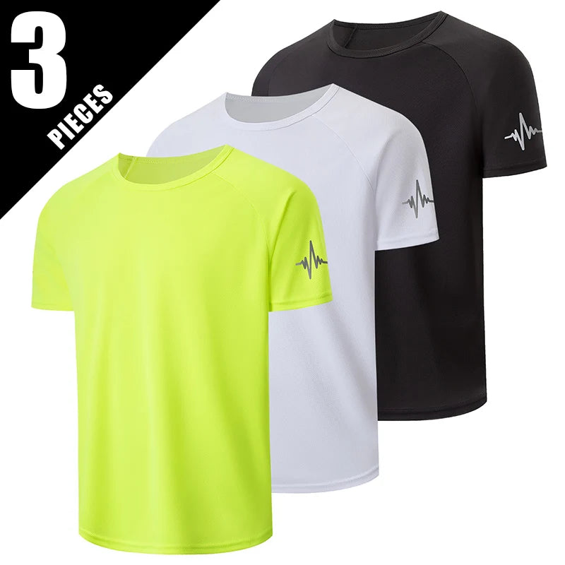 Men's Multicolor Short-Sleeved Loose and Comfortable Shirts 1/2/4 Pcs
