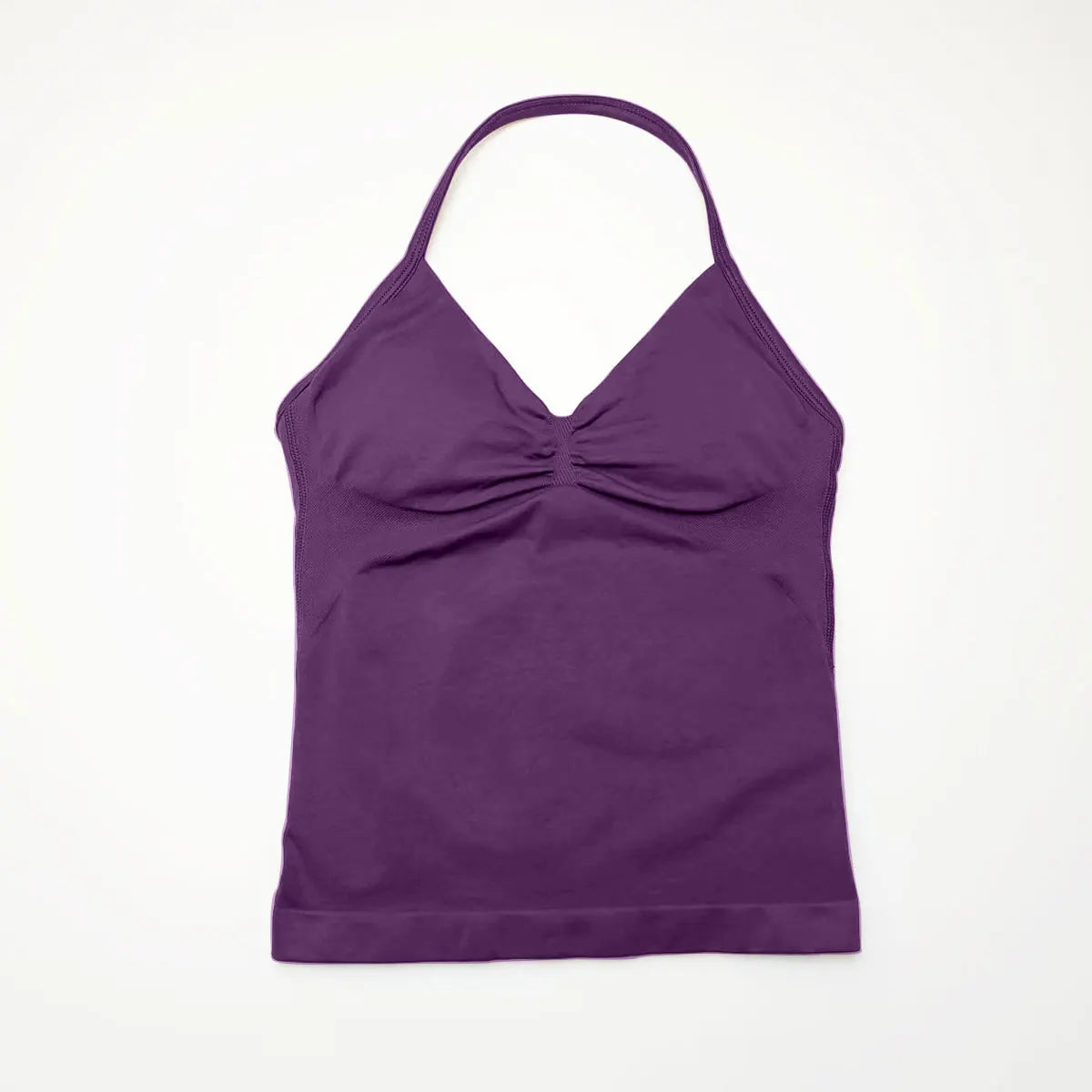 Women's Seamless Yoga Tank with Removable Pads (V Neck)