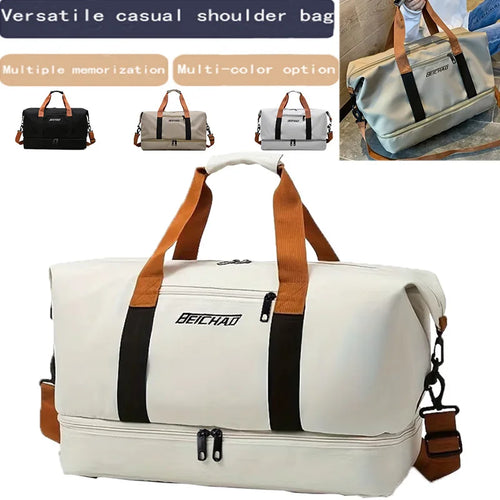 Travel Gym Bag Shoulder Crossbody Duffle Bag