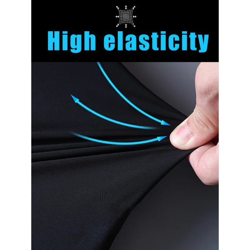 Men's High Stretch Jogging Pants with Zipper & Pockets