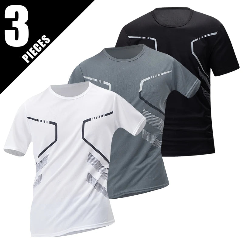 Men's Multicolor Short-Sleeved Loose and Comfortable Shirts 1/2/4 Pcs