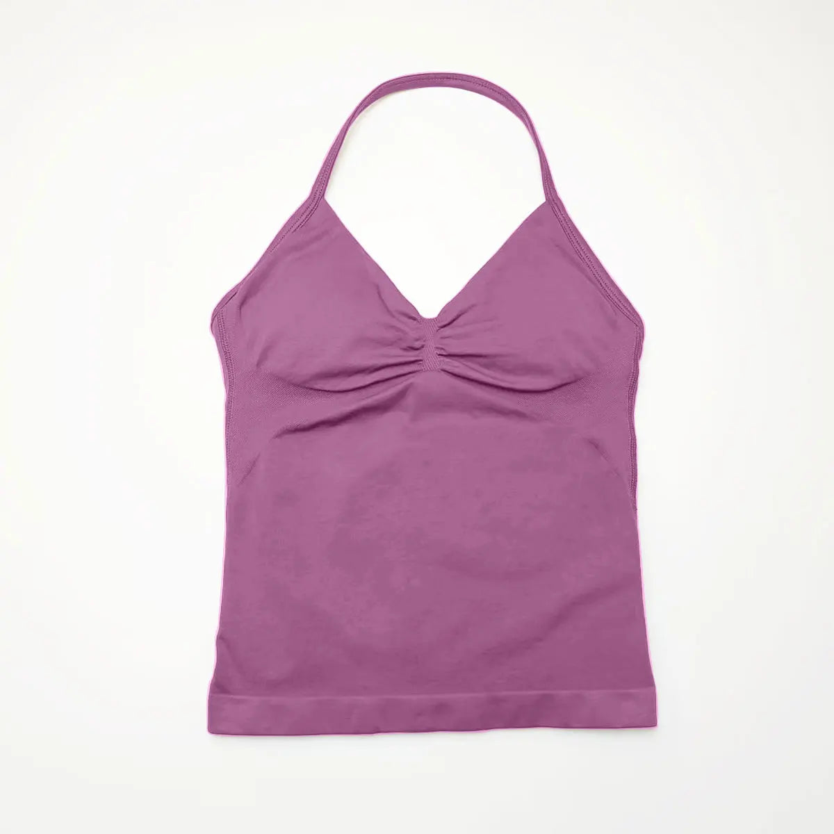 Women's Seamless Yoga Tank with Removable Pads (V Neck)