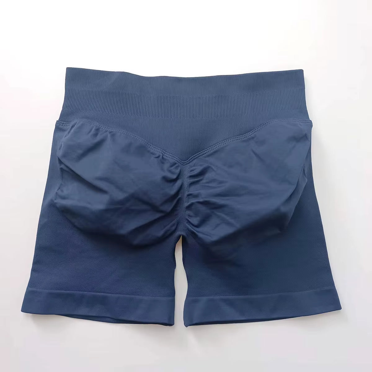 Women's Fitness Sports Shorts Low Ribbed Workout Yoga Seamless Leggings